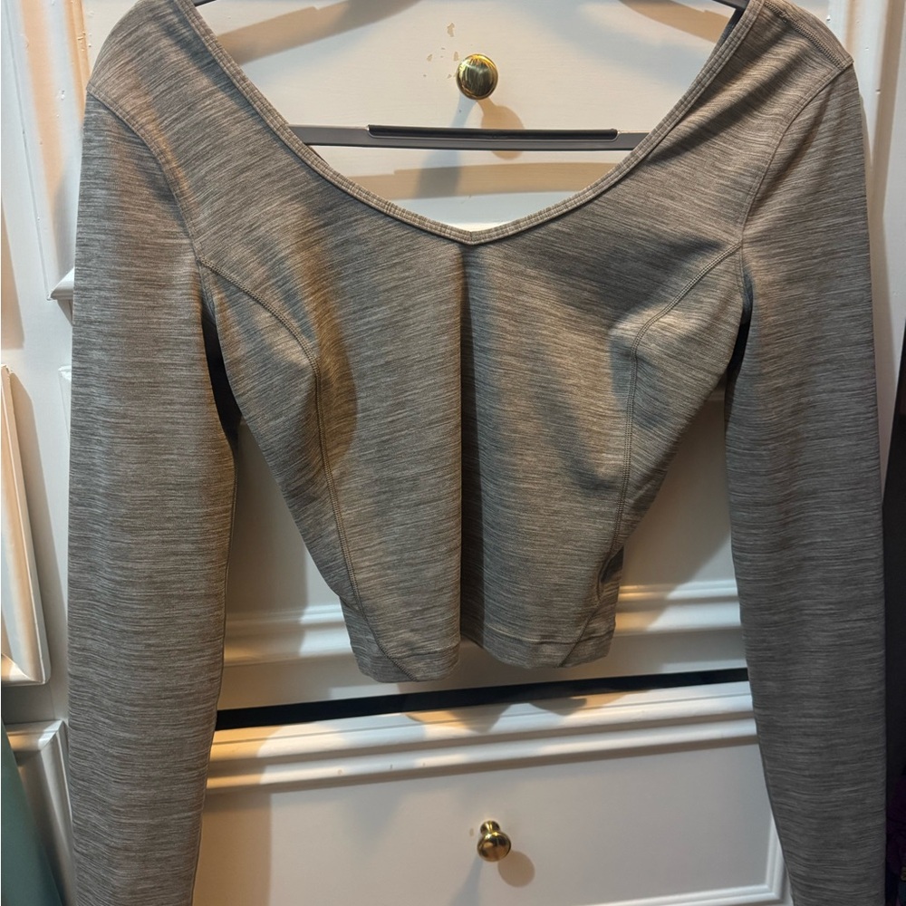 Gray Women's Lululemon Long Sleeve Top